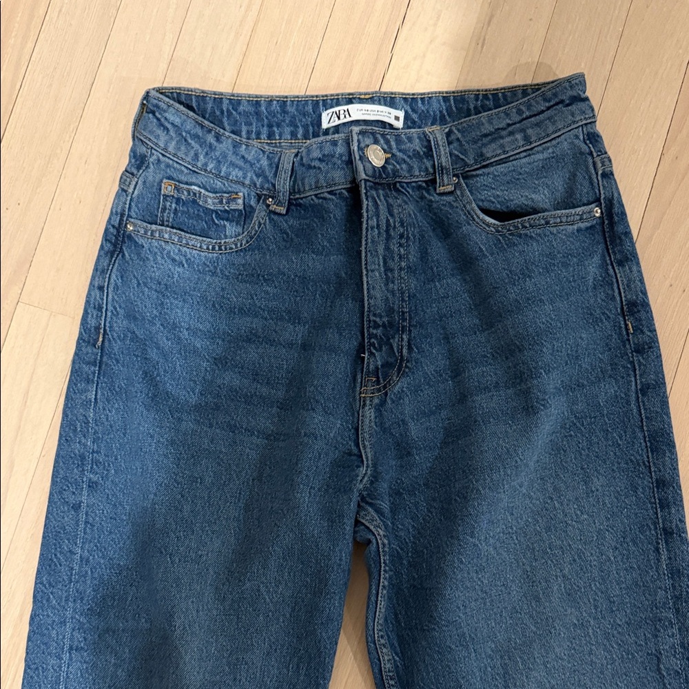 Zara Deep Indigo Denim Jeans - Picture 3 of 4